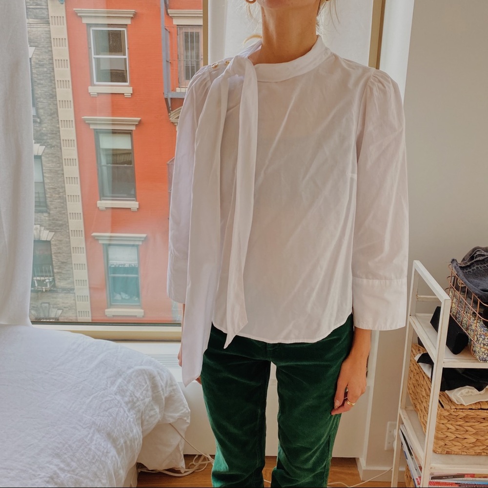 Ulla Johnson Tie-Neck Blouse